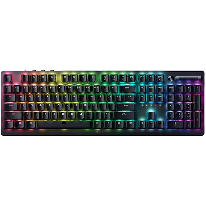 Tastatura gaming wireless Razer DeathStalker V2 Pro, RGB LED, Wireless/ Type-C, negru