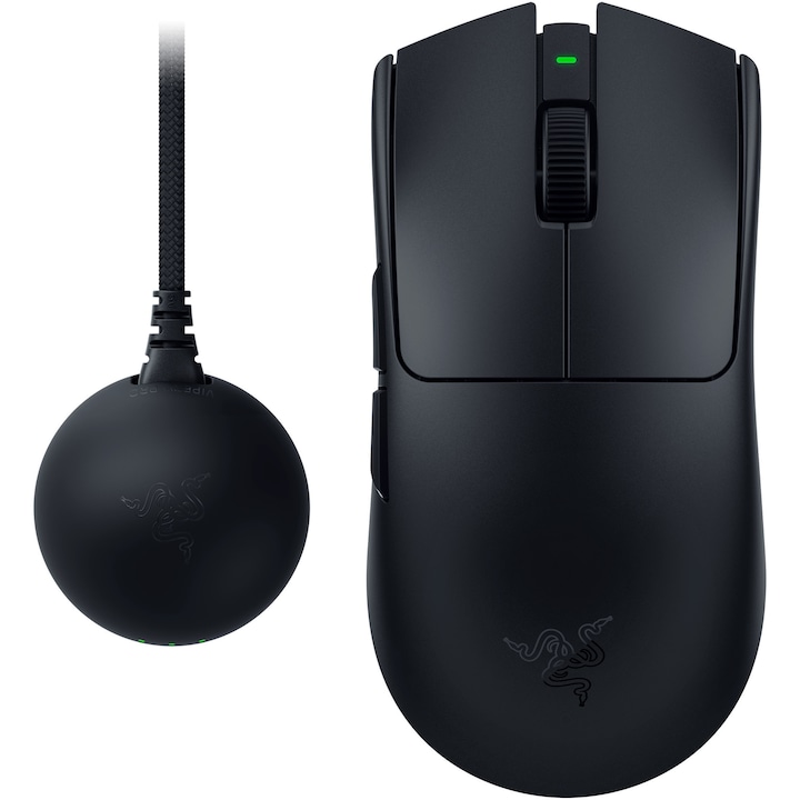 Mouse gaming wireless Razer Viper V4 Pro, Focus Pro 50K Optical Sensor Gen-3, ultra-usor, 50000 DPI, Negru