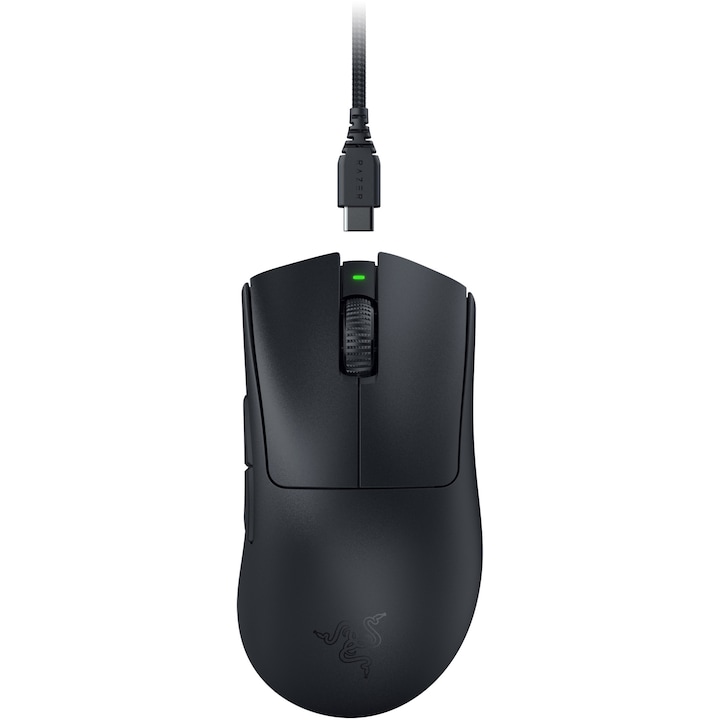Mouse gaming wireless Razer DeathAdder V3 Pro, USB, 30k DPI, negru