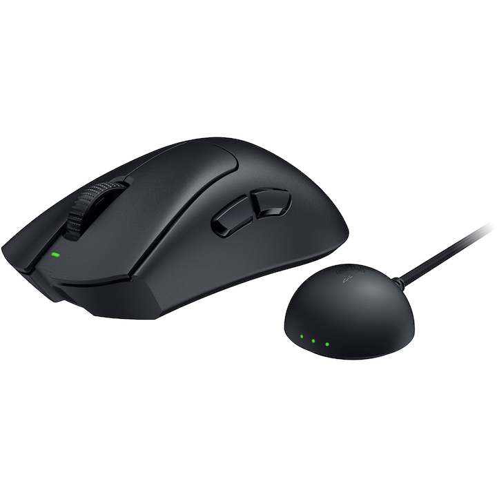 Mouse gaming wireless Razer DeathAdder V4 Pro, 45K DPI, negru