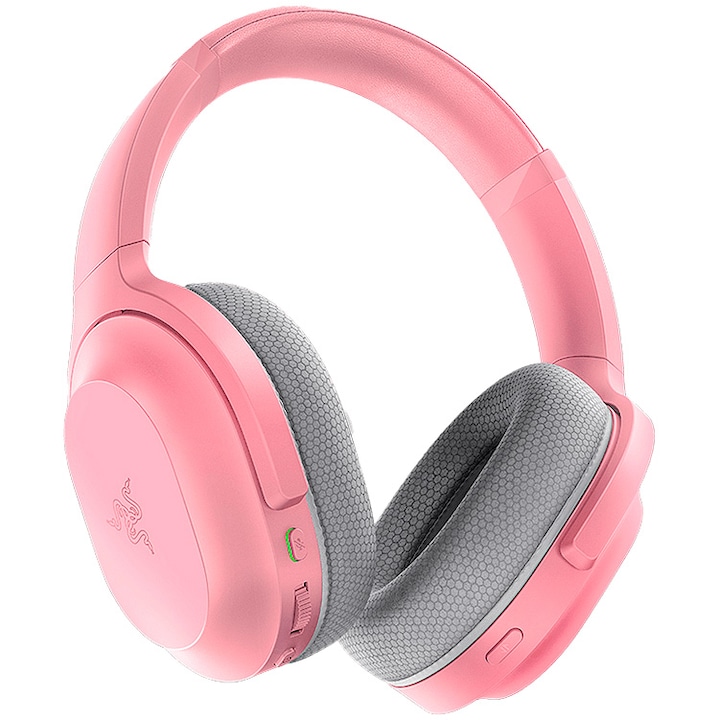 Casti gaming wireless Razer Barracuda Quartz, multiplatforma, roz